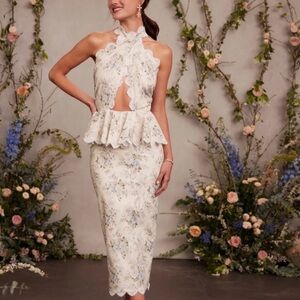 V. Chapman ‘The Daisy’ Dress in Blue Bouquet